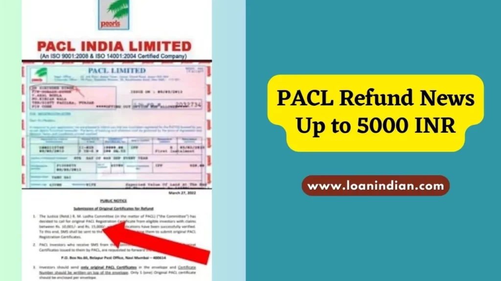 PACL Refund News Up to 5000 INR
