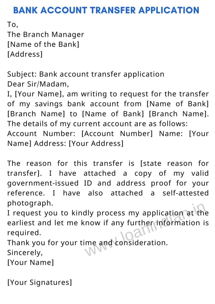 Bank Account Transfer Application
